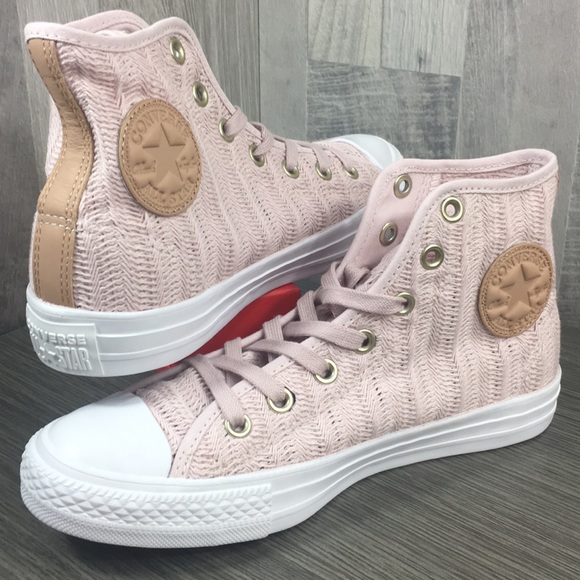 converse rose tan